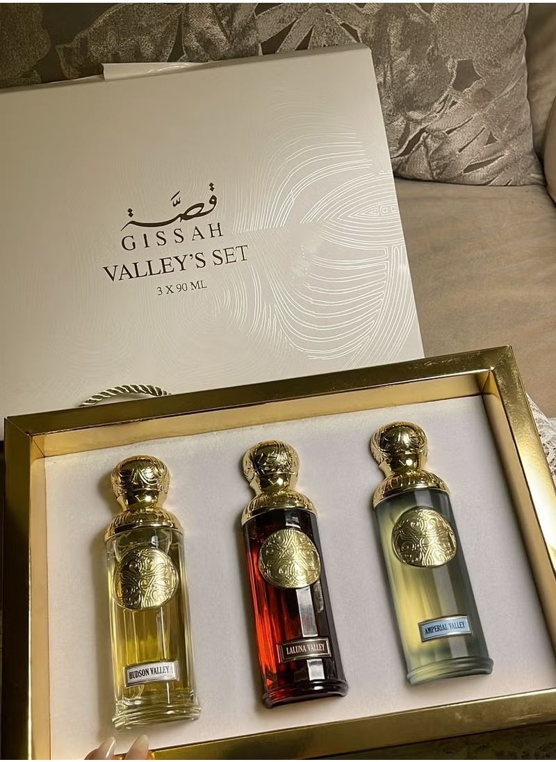 مجموعة عطور قصة ثلاث قطع 90 مل بروائح خياليه