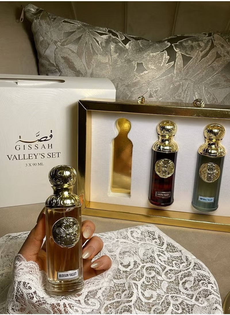 مجموعة عطور قصة ثلاث قطع 90 مل بروائح خياليه