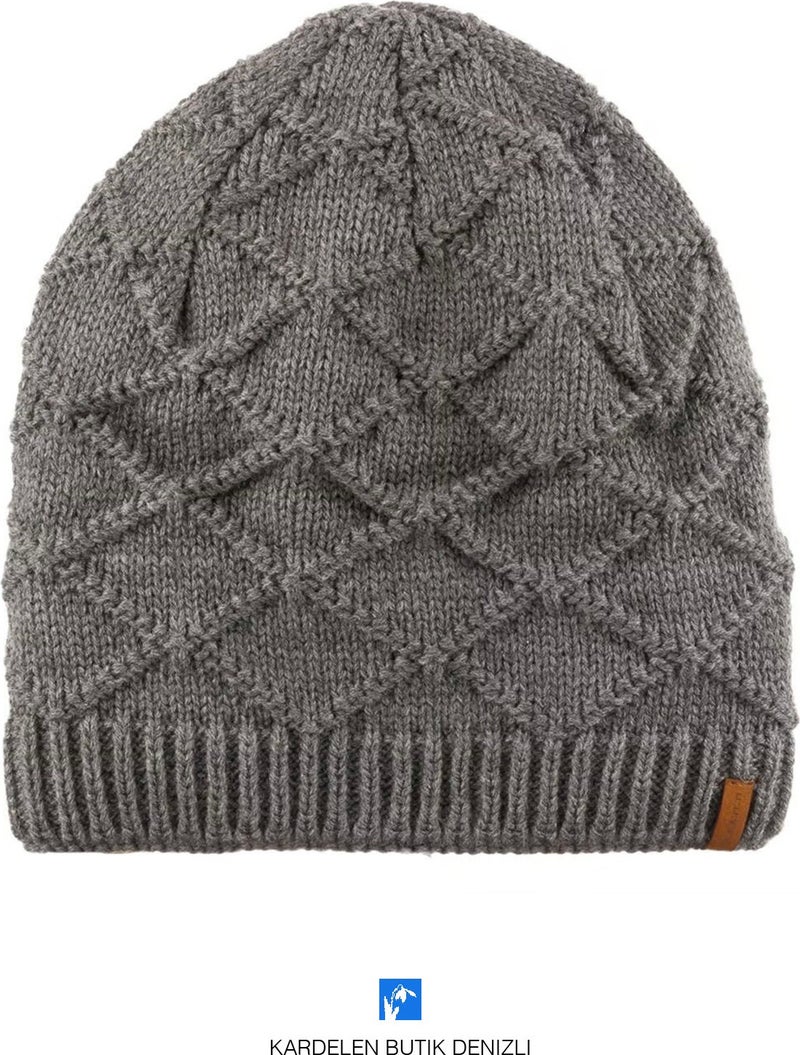 Kardelen Butik Denizli Kardelen Boutique Denizli Autumn Winter Knitwear Lined Soft Beanie for Women and Men 