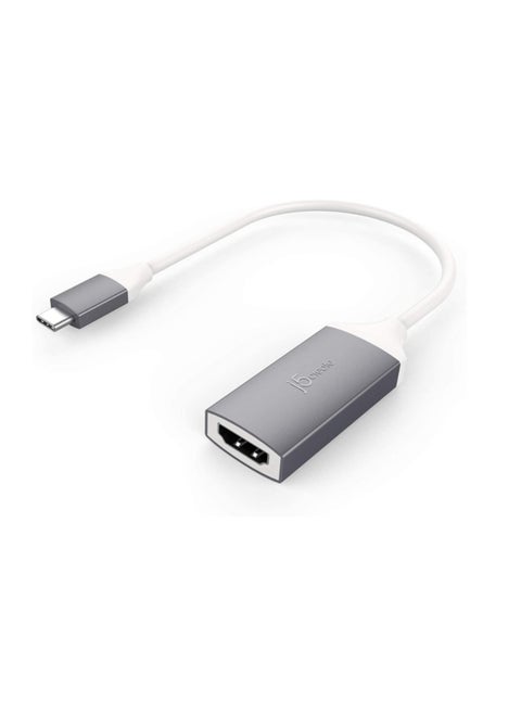 Usb Type-C-To-4K Hdmi Video Adapter Grey/White
