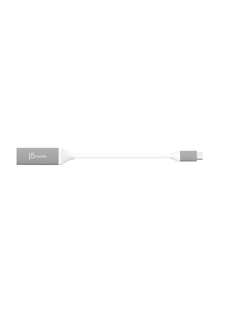 j5create - Usb Type-C-To-4K Hdmi Video Adapter Grey/White - Image 1