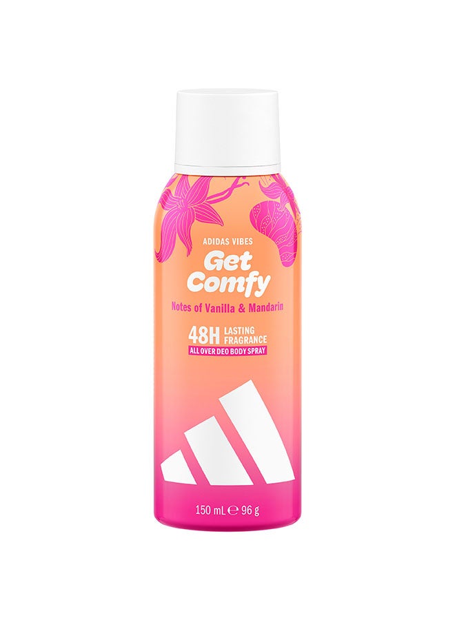 Adidas Vibes Get Comfy All-Over Deo Body Spray 150ml - Image 1