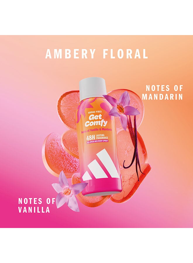 Adidas Vibes Get Comfy All-Over Deo Body Spray 150ml - Image 2