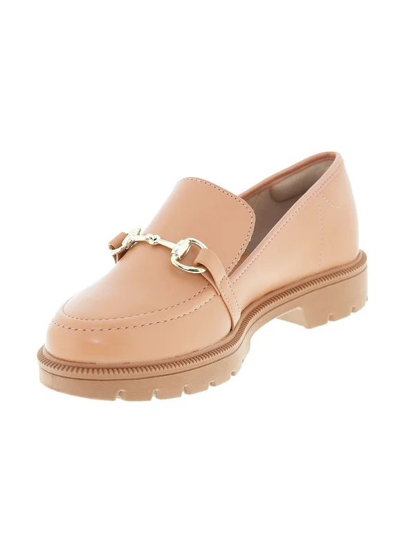 Beira Rio Beira Rio Ladies Mid Heel Shoes Nude | Made In Brazil