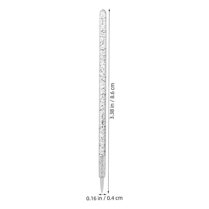 Disposable Fine Point Eyeliner Brush and Lip Brush Applicator with Crystal Handle, Black, Fiber Bristles for Precise Eye Makeup and Lip Gloss Application, Suitable for Professional - Image 2