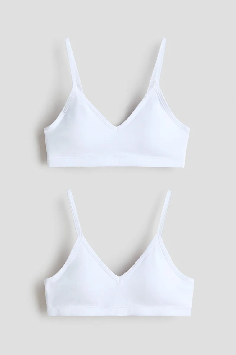 H&M 2-pack padded crop tops