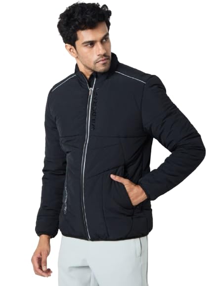 Wildcraft Men Nylon Husky Jacket (Black, L) - Image 1
