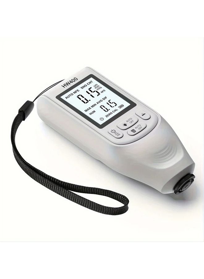 White HW400 مقياس سمك طلاء السيارات الرقمي فحص هيكل السيارة 0-2000 ميكرومتر - Image 5