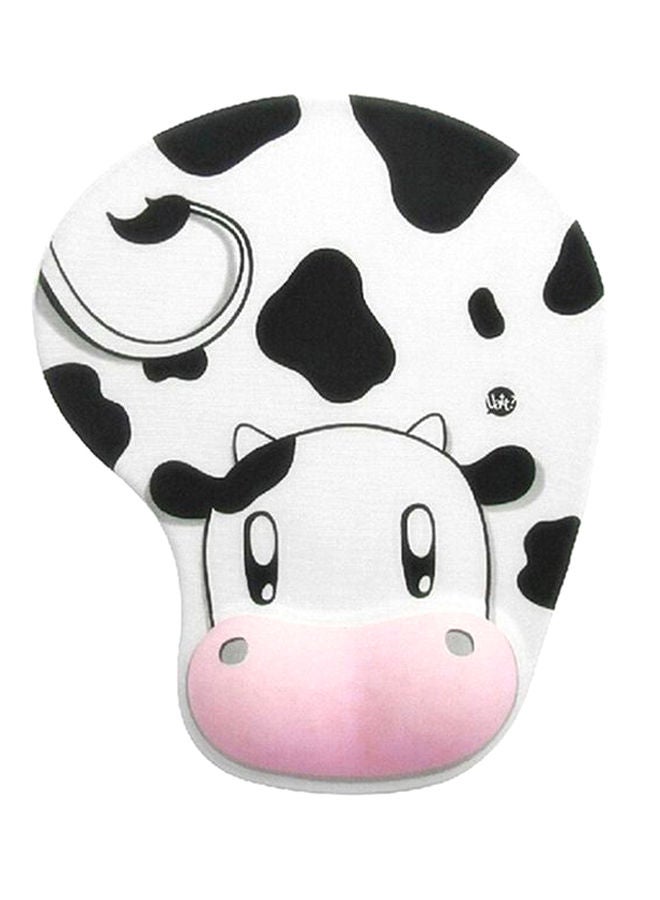 نيبمينينت لوحة ماوس مضادة للانزلاق مع مسند من الجل لدعم المعصم أبيض - Image 2