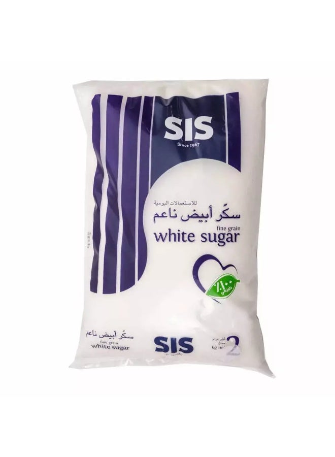SIS white sugar fine grain, 2 Kg - Image 1