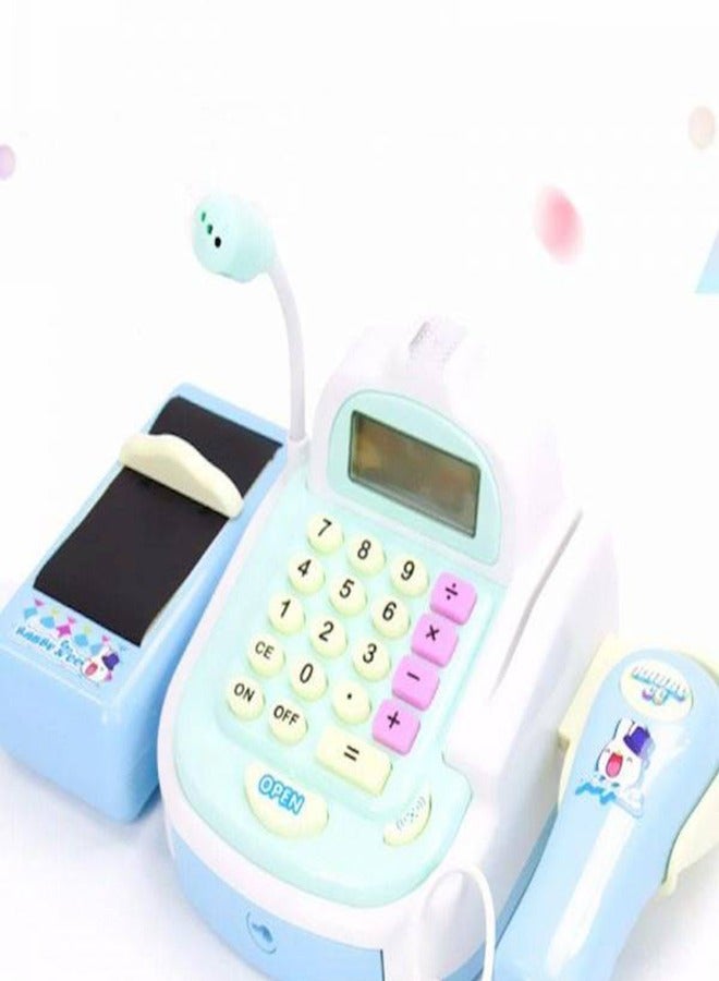 Smart Cash Register Toy, Cash Register With Calculator Toy， Multi-Function Simulated Cash Register Toy Role Play, Electric Cash Register, Play House Cash Register Supermarket Cash Register Toy Suita - Image 3