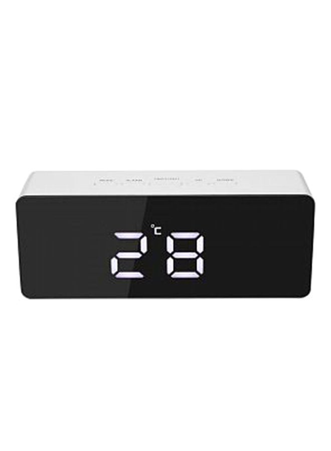 NIBEMINENT LED Digital Projection Alarm Clock White 138x55x34mm - Image 1