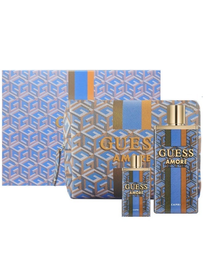 GUESS Unisex Amore Capri Gift Set Fragrances - Image 1