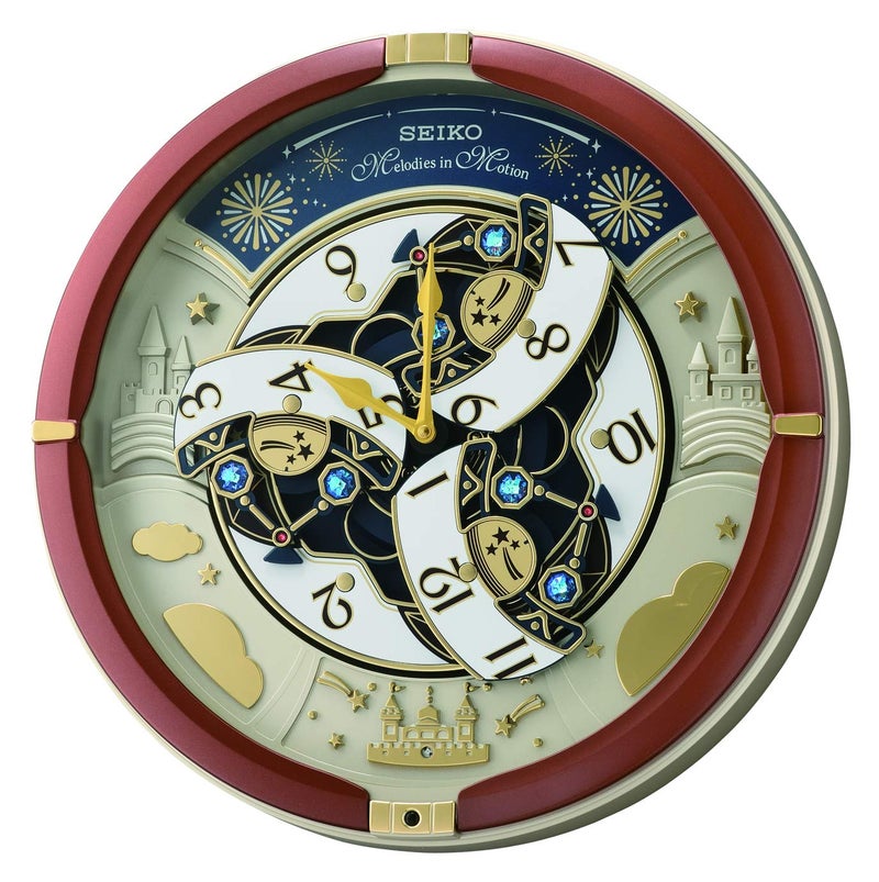 Seiko Elegant Melody in Motion Brown Round Plastic Analog Musical English Numbers Home Decor Wall Clock (Size: 39 x 9.6 x 39 CM | Weight: 2100 gram | | Color: Brown) - Image 3
