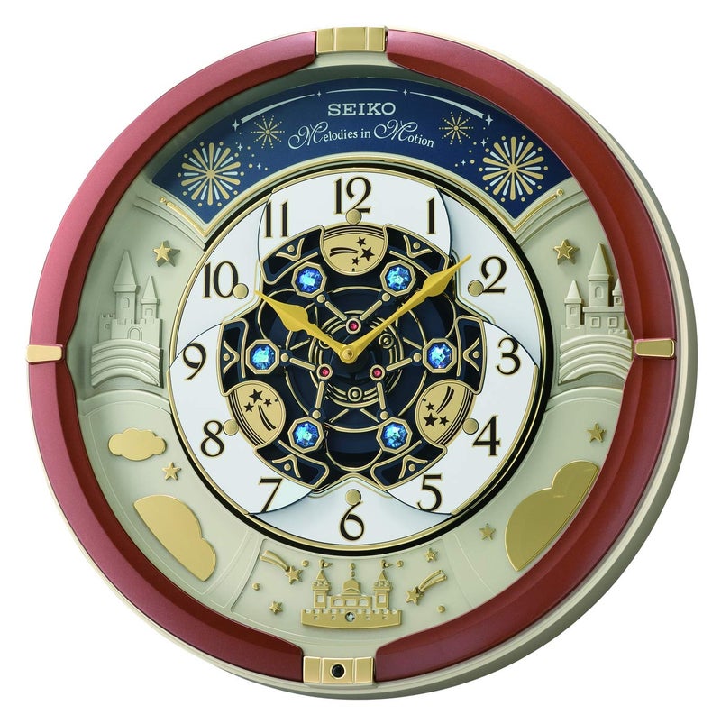 Seiko Elegant Melody in Motion Brown Round Plastic Analog Musical English Numbers Home Decor Wall Clock (Size: 39 x 9.6 x 39 CM | Weight: 2100 gram | | Color: Brown) - Image 4