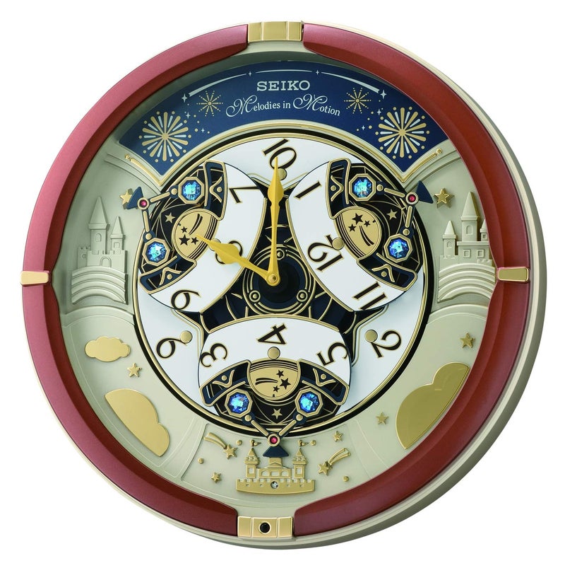 Seiko Elegant Melody in Motion Brown Round Plastic Analog Musical English Numbers Home Decor Wall Clock (Size: 39 x 9.6 x 39 CM | Weight: 2100 gram | | Color: Brown) - Image 2