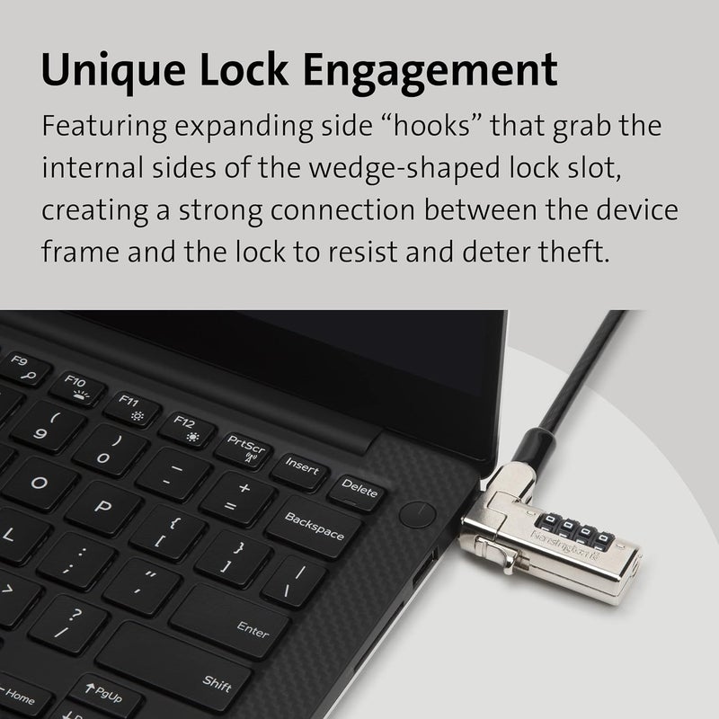 CARE CASE Combination Laptop Lock for Nano Size Security Slot, Resettable 4-Digit Combination Lock (K) - Image 5