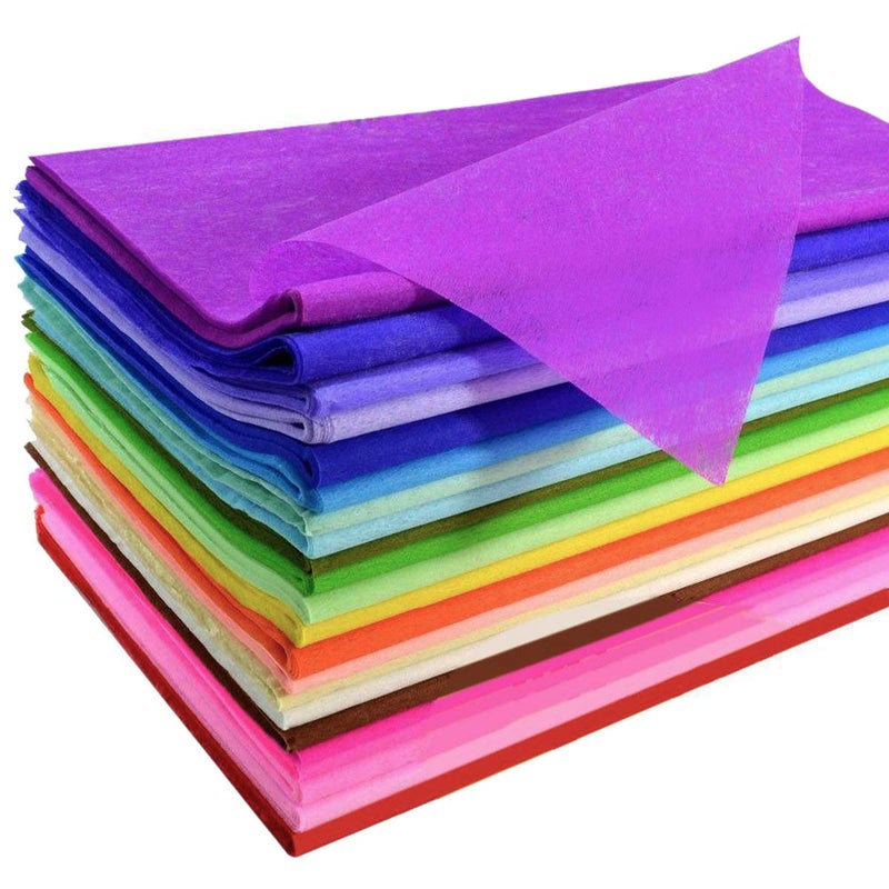 Satomoto 120 Sheets Colored Tissue Paper Bulk Wrapping Craft Paper 20 x 26 for Art Gift Tissue Decoration, 24 Colors - Image 1
