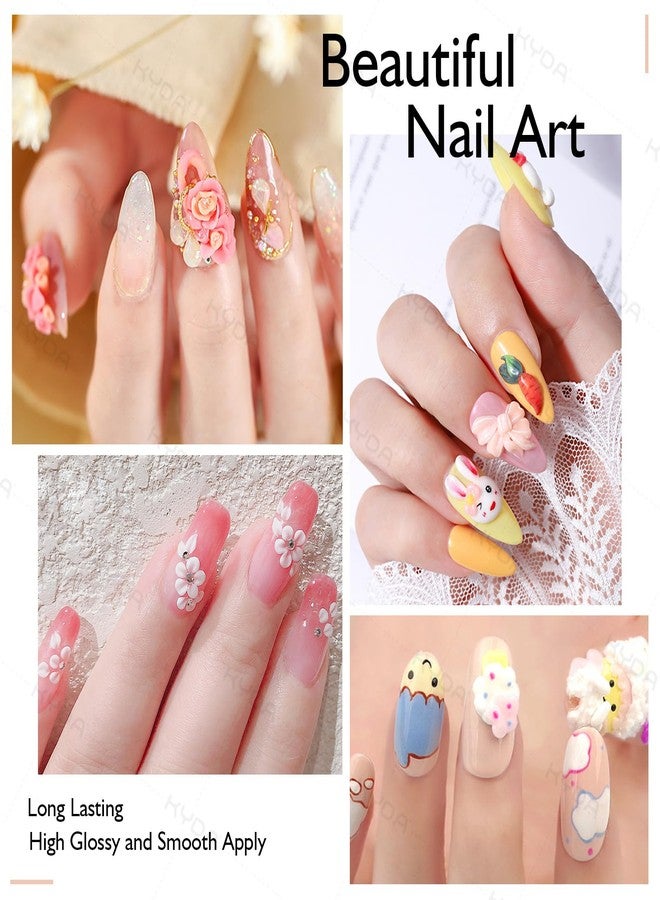 Ownest 12 Colors Sculpture Painting Nail Gel Set,3D Nail Carved Gel Sculpture Creative Painting Glue Soak Off UV,with 1 Carved Painting Pen - Image 4