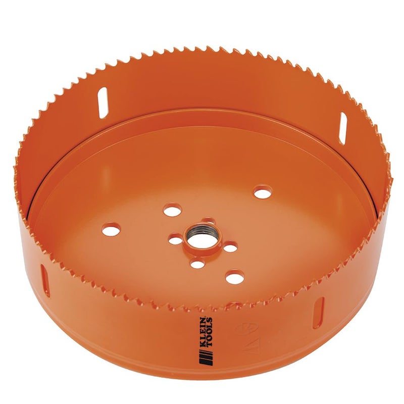 Klein Tools 31900 BiMetal Hole Saw 638Inch For DrywallCeiling TileSteelWoodPlastic Stainless Steel Recessed Lighting