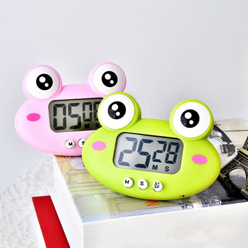 Digital Kitchen Timer Cute Animal Timer with Strong Magnet Back Stand Loud Alarm Large Screen Cooking Timer Clock for Time Management Workout Baking Egg Timer - Image 2