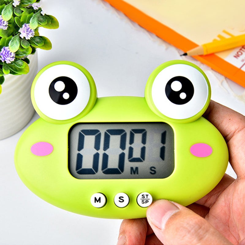 Digital Kitchen Timer Cute Animal Timer with Strong Magnet Back Stand Loud Alarm Large Screen Cooking Timer Clock for Time Management Workout Baking Egg Timer - Image 3