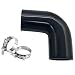 YSIL 225 90 Degree Elbow Coupler Silicone Hose 4Ply Reinforced Turbo Intercooler Intake Piping with TBolt Clamps 5MM Thickness - Image 2