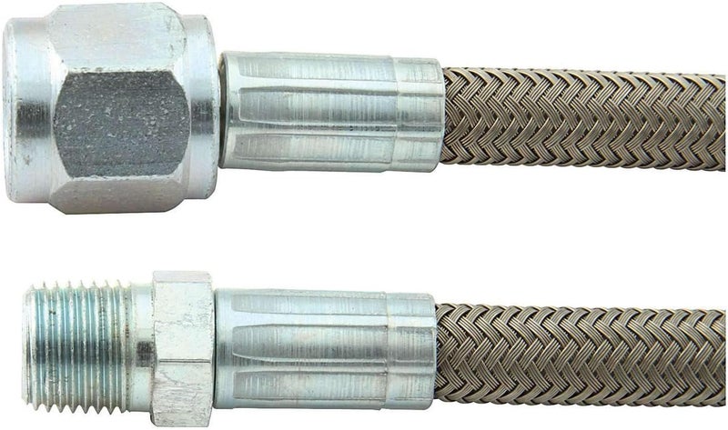 ALL46420-30 30" #4 Braided Steel Lines with 1/8" NPT