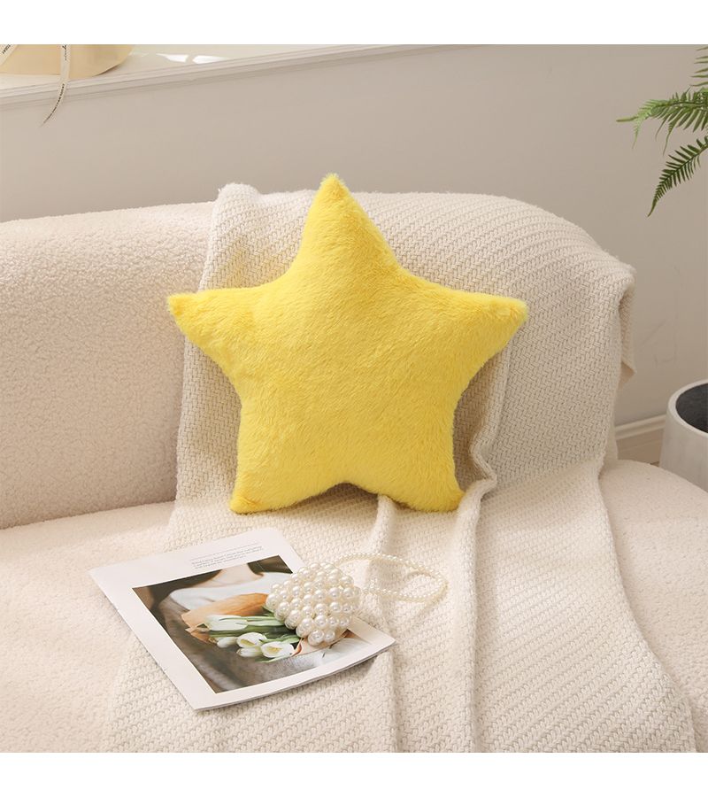 Set Of 3 Warm Yellow Moon Star And Cloud Polygonal Throw Pillow Covers For Living Room Sofa Bedroom Home Decor - Image 4