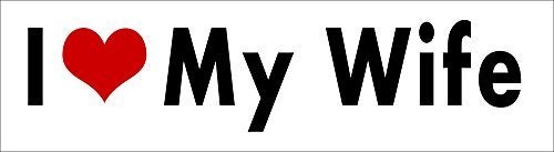 WitnyStore I Love My Wife Sticker - Multisurface Decal - Durable and Waterproof Stickers for Cars Trucks RVs Windows Lockers Laptops and More - 2" W x 8" L - Image 4