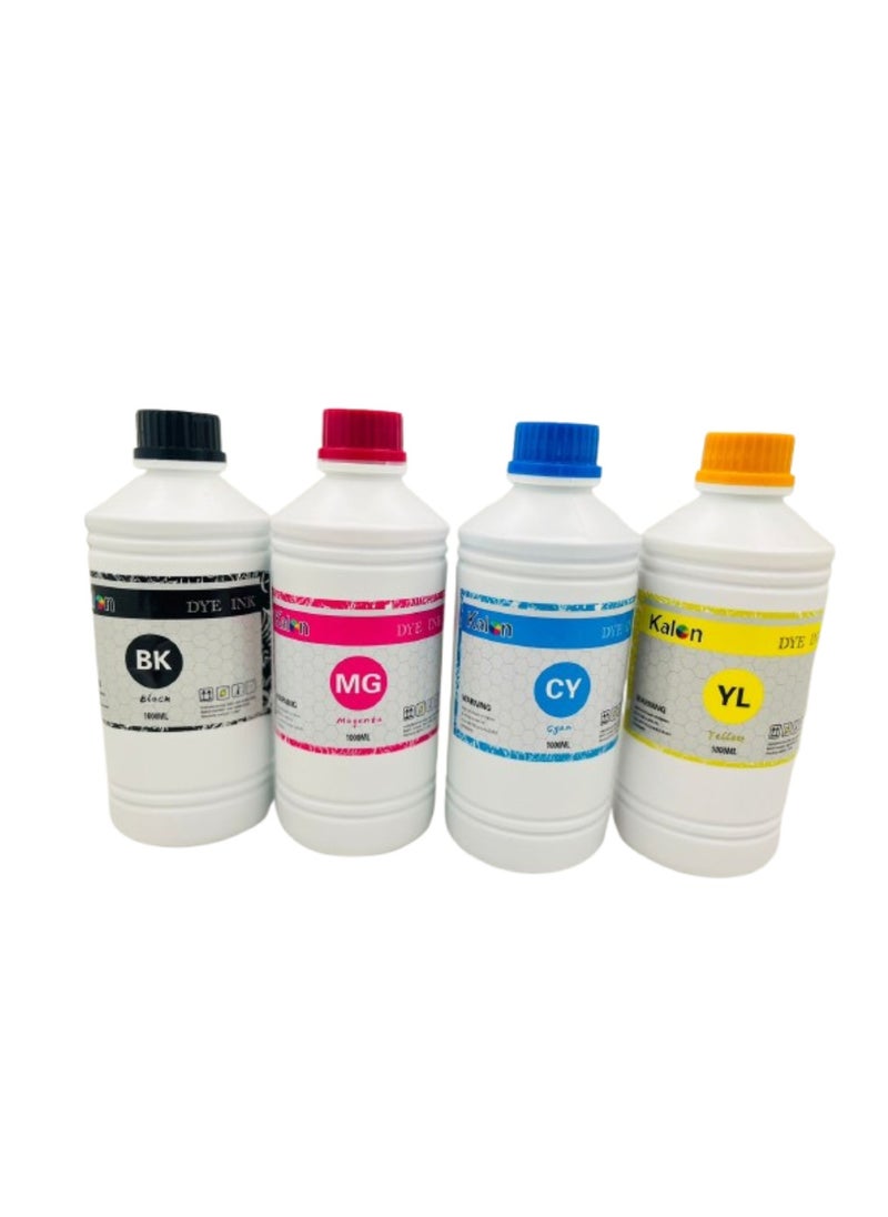 Kalon 1 Liter Universal Compatible Refillable Refill Dye Ink For Ecotank Inkjet Printer Epson {READ}  - Image 2