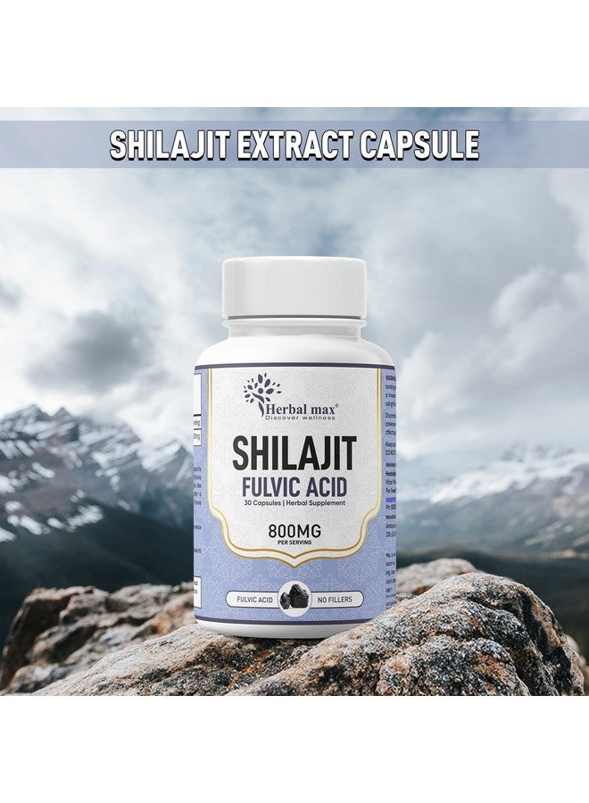 Herbal Max كبسولات هيربال ماكس شيلاجيت | حمض الفولفيك | من أجل التحمل والقدرة والقوة والطاقة والمناعة - 800 ملغ - Image 3