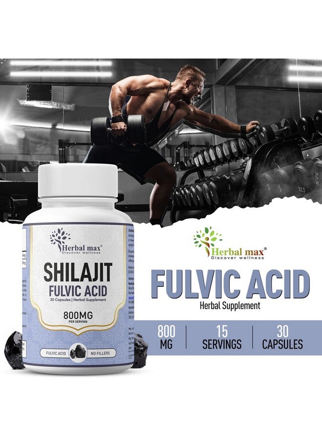 Herbal Max كبسولات هيربال ماكس شيلاجيت | حمض الفولفيك | من أجل التحمل والقدرة والقوة والطاقة والمناعة - 800 ملغ - Image 4