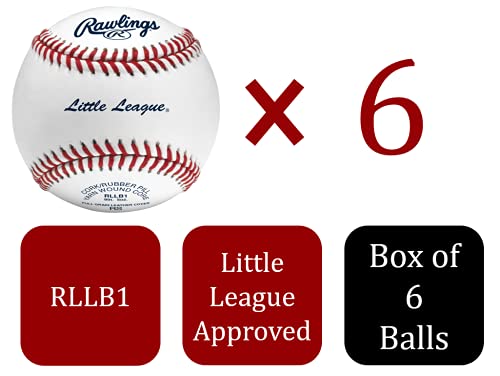 Rawlings LITTLE LEAGUE Competition Grade Baseballs RLLB1 Youth14U GamePractice Use 6 Count - Image 3