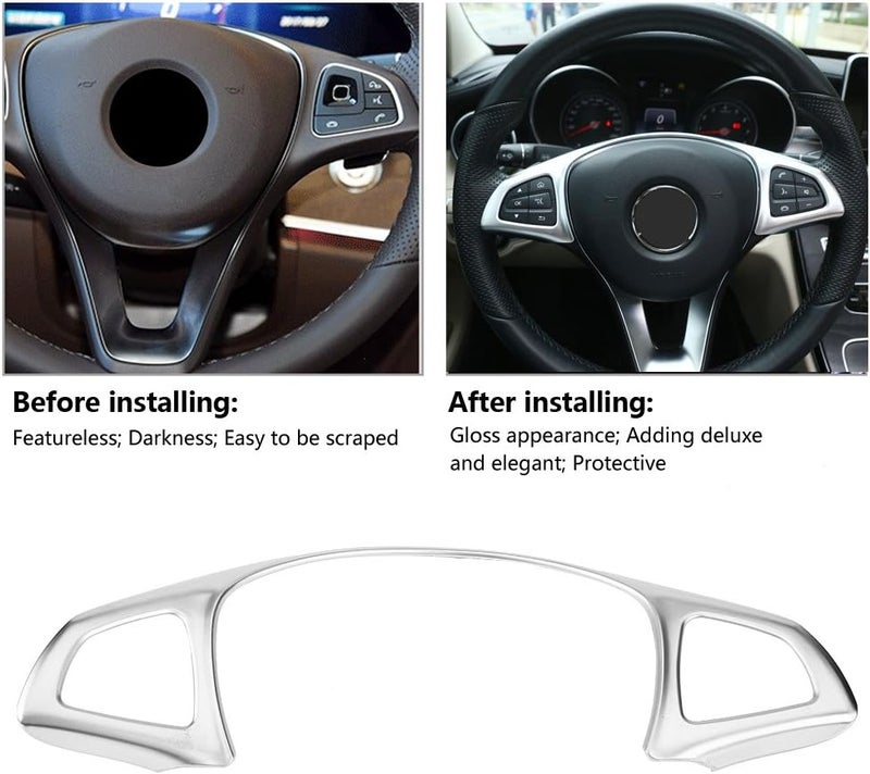 klarako ملصق زخرفي لإطار عجلة القيادة من كلاراكو لمرسيدس بنز E W213 C W205 GLC X253 - Image 2