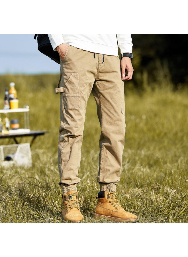 ROMON Popular Hit】american Cargo Pants Men's Spring And Autumn Outdoor Paratrooper Pants Trendy Versatile Slim-fit Men's Tapered Pants - Image 5