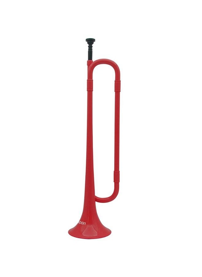 Generic - B Flat Bugle Cavalry Trumpet Environmentally Friendly Plastic with Mouthpiece for Band School Student - Image 1