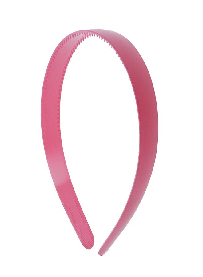 موتيك أكسيسوريز عصابات رأس بلاستيكية مقاس 1 بوصة (مجموعة من 12 قطعة) - وردي فاتح - Image 2