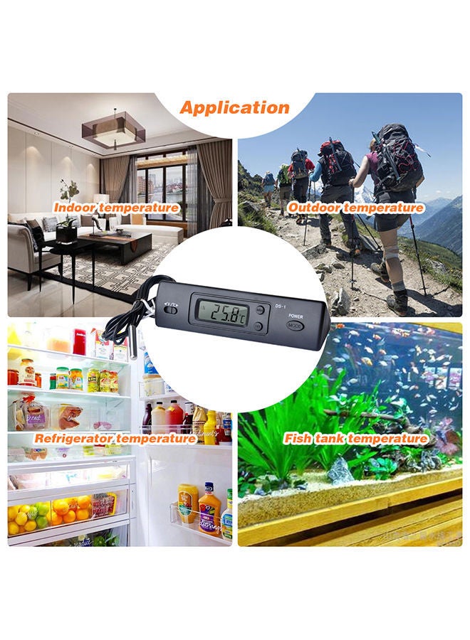 NIBEMINENT Electronic Digital Thermometer Black 12.50X3.50X4.00cm - Image 4