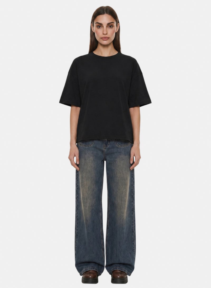 CTRL Initials Boxy Fit T-shirt - Women - Image 1