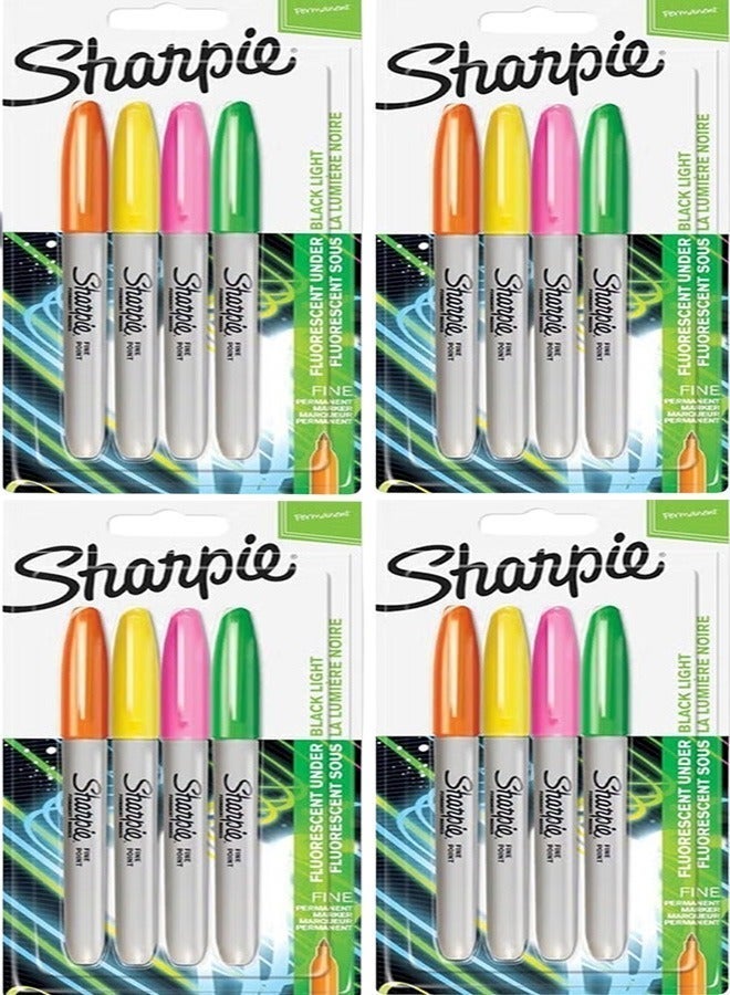 Sharpie 16-Piece Neon Permanent Marker Set – Bright Multicolour Markers for Writing, Art & Creativity - Image 1
