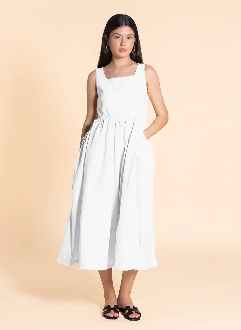 شايبس White Midi Dress