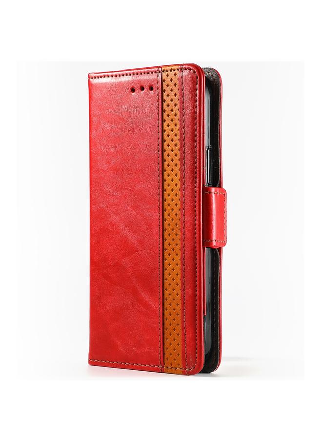 Zaboon Case For iPhone 11 CaseNeo Business Splicing Dual Magnetic Buckle Horizontal Flip PU Leather Case with Holder & Card Slots & Wallet - Image 2