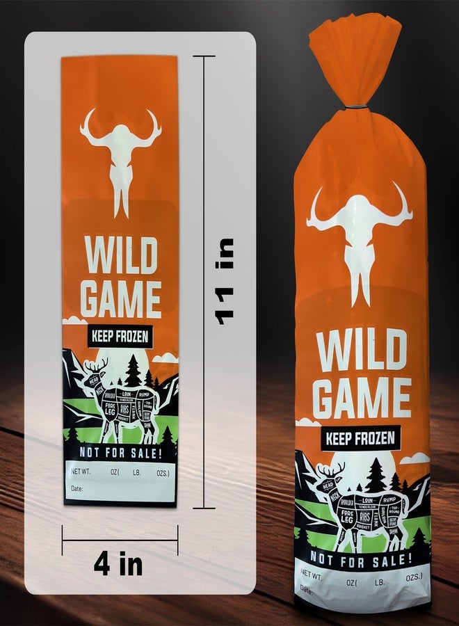 Skywin 50 Pack Wild Game Bags (1-2 lb) Meat Freezer Bags for Freezer Storage 11” x 4”, Protect Your Meat from Freezer Burn - Image 4