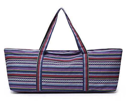 ELENTURE Large Yoga Mat Bag for Women Men, Travel Gym Bag for Pilates Office Beach Workout, Yoga Mat Tote Carrier with Mat Strap for 1/4" 1/2" Thick Exercise Yoga Mat - Image 3