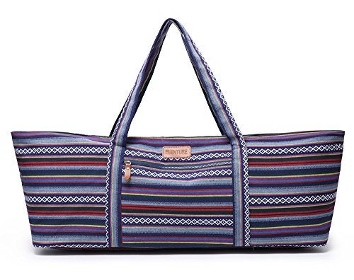 ELENTURE Large Yoga Mat Bag for Women Men, Travel Gym Bag for Pilates Office Beach Workout, Yoga Mat Tote Carrier with Mat Strap for 1/4" 1/2" Thick Exercise Yoga Mat - Image 1