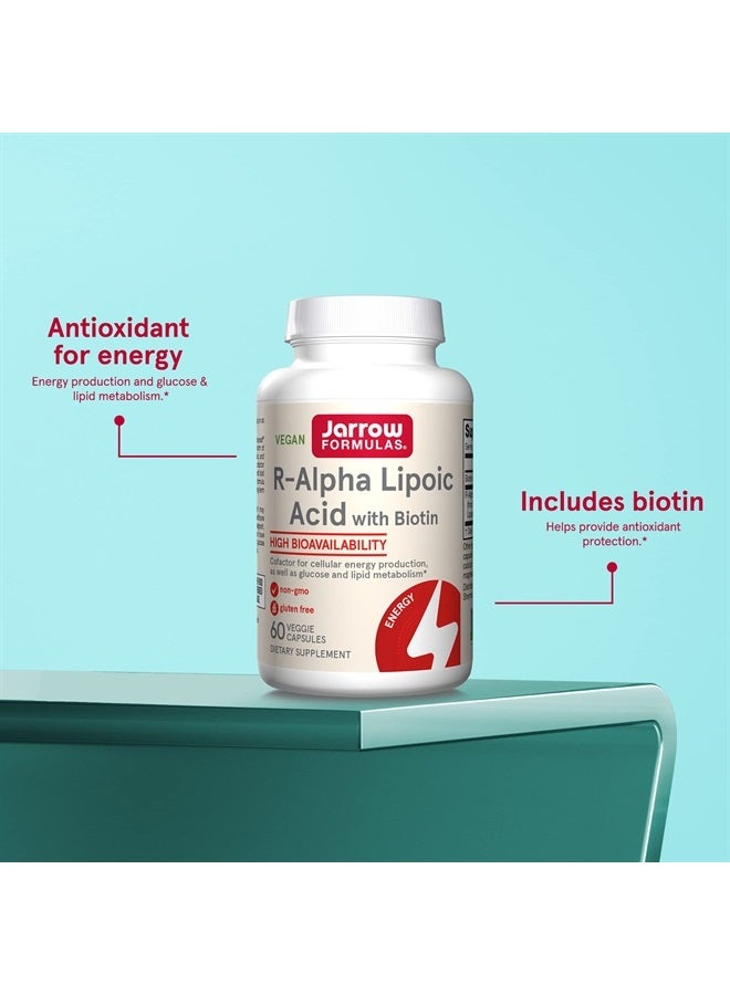 jarrow formulas R-Alpha Lipoic Acid Dietary Supplement - High Bioavailability - Antioxidant Support - Includes Biotin - 60 Servings (Capsules) (PACKAGING MAY VARY) - Image 5