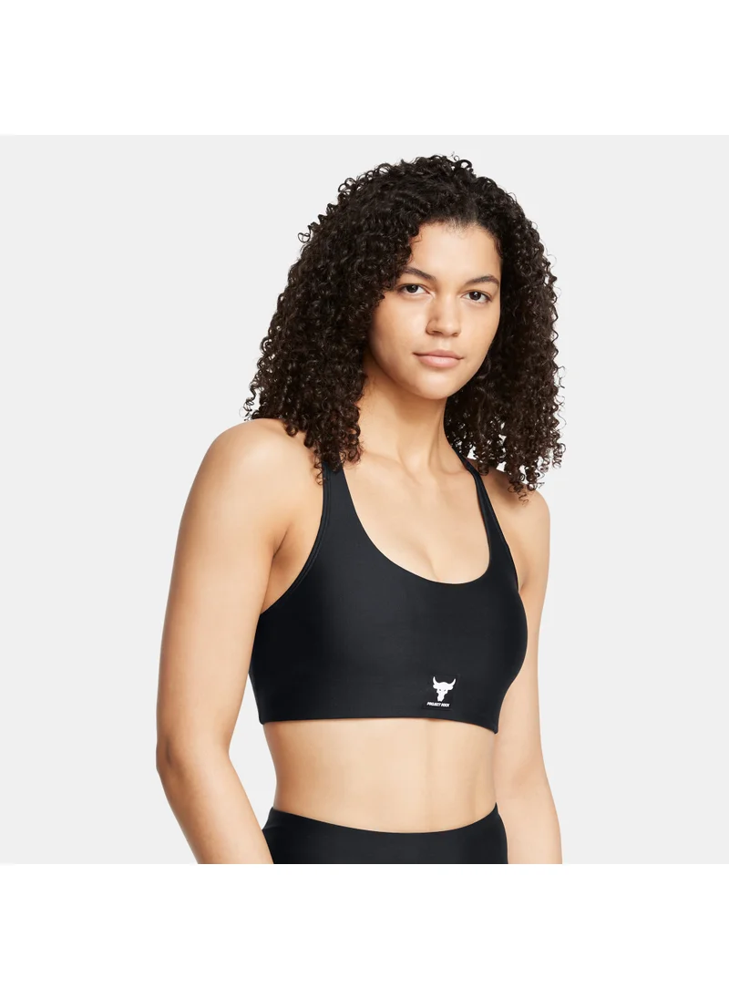 UNDER ARMOUR Women's Project Rock All Train Crossback Medium-Support Sports Bra