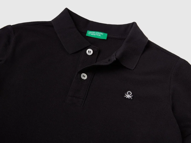 UNITED COLORS OF BENETTON Slim fit polo in 100% organic cotton