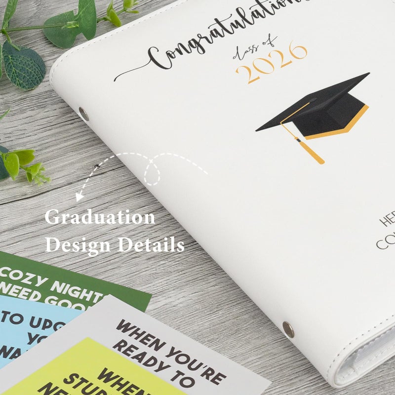 ORIENTAL CHERRY 2026 Graduation Gifts - Graduation Photo Album with 24 Pages - High School Graduation Gift Card Book - First Year of College Survival Kit from Parents for Her Him Women Men Girls Boys Teens Students - Image 4